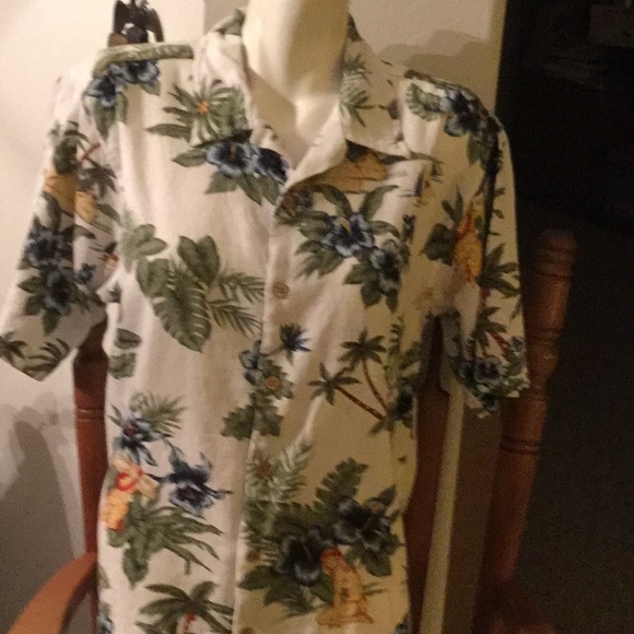 🌴NWOT Colorful & Too Fun Cherokee Sz Med Unisex Hawaiian Style Shirt 🌴 - Picture 9 of 11